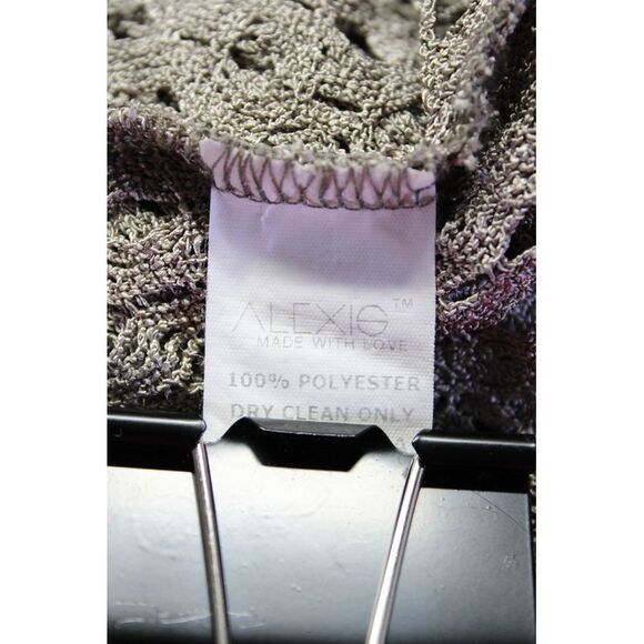 Alexis Womens Open Knit Boat Neck Pullover Sweater Gray Size Extra Small - Picture 5 of 5